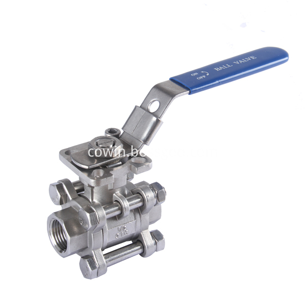 3pc Mounting Pad Ball Valve