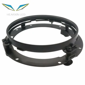 7 Inch Round LED Headlight Mounting Bracket for Car Wrangler JK, Land Rover Defender, and Harley Motorcycle