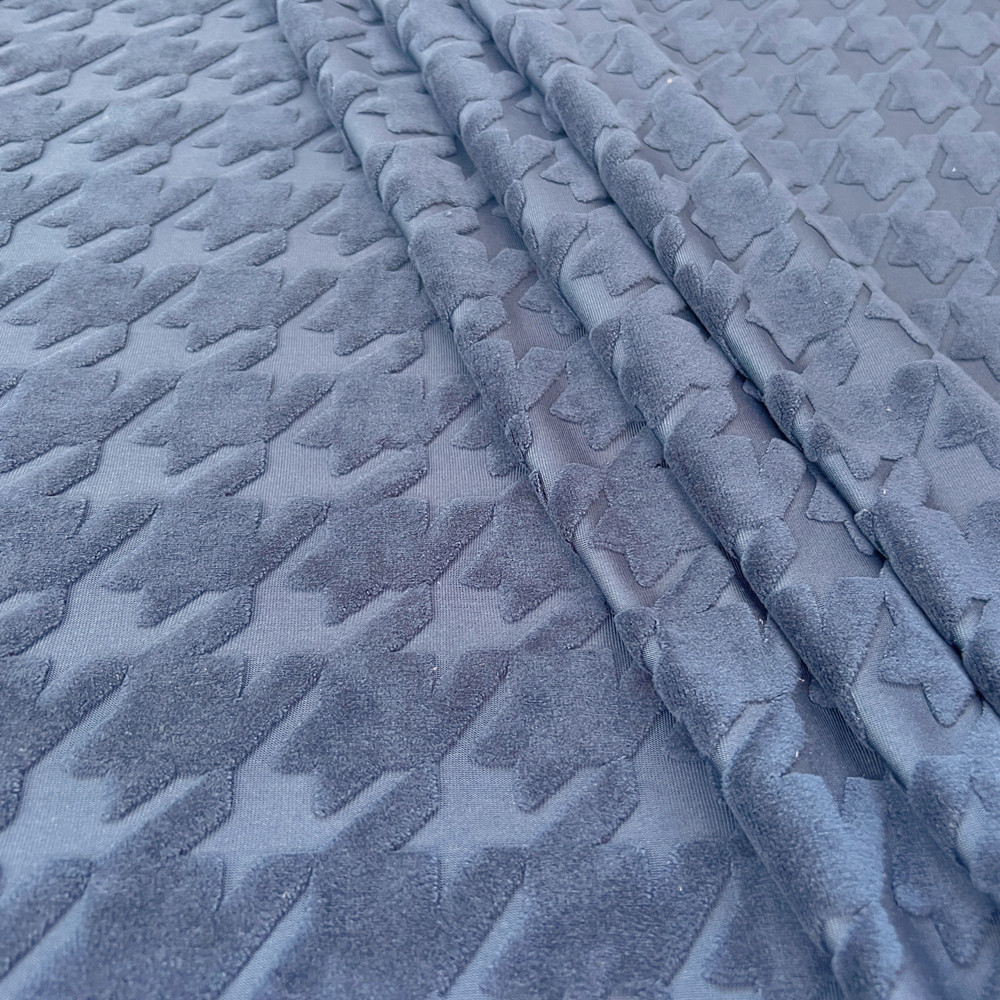 Velvet Jacquard Fabric
