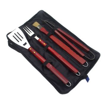 Ensemble d&#39;outils de barbecue en acier inoxydable 4pcs