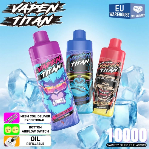 VAPEN TITAN 10000 Online Wholesale Vape EU Fabrikant fan Sina