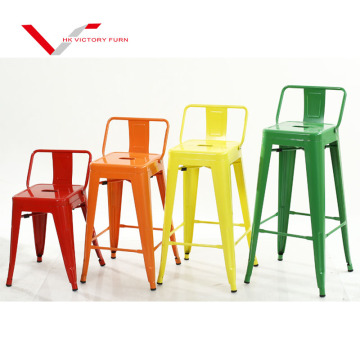 Industrial Steel Bar Stools for Commercial Outdoor Garden Patios