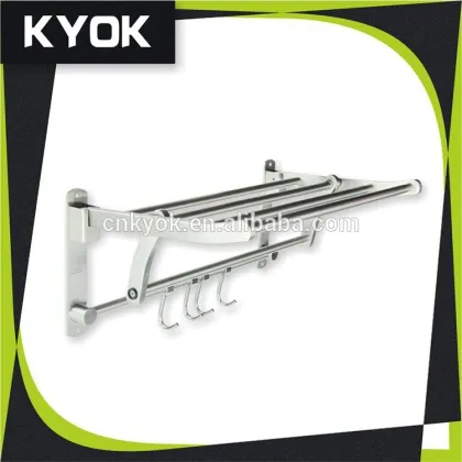 KYOK stainless steel bathroom rack , towel rack bathroom accessories,towel rack mounting hardware