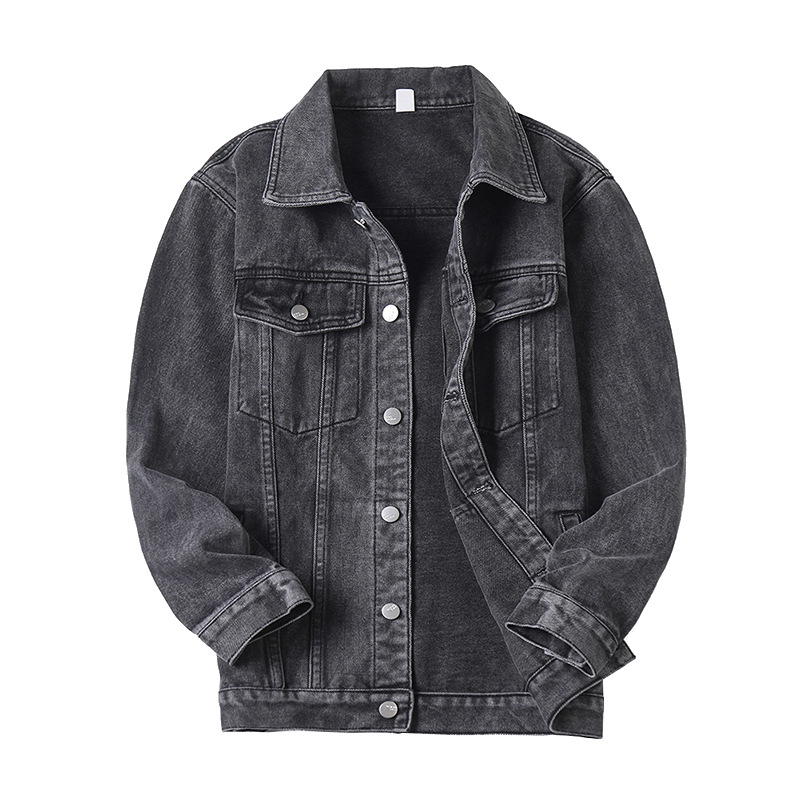 Mens Jeans Jacket Black 