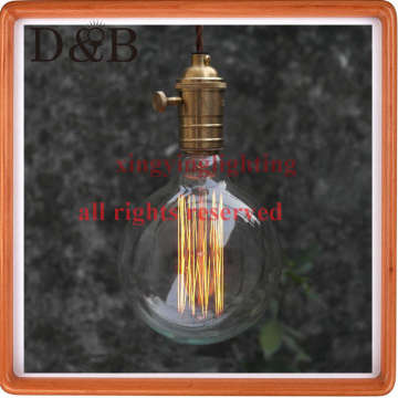 2014 hot sale G125 e27 220v big round edison bulb