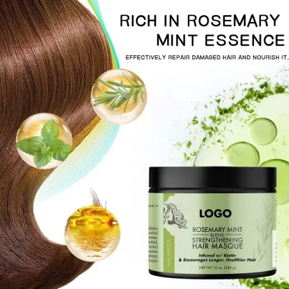 Custom Organics Rosemary Mint Strengthening Hair Masque