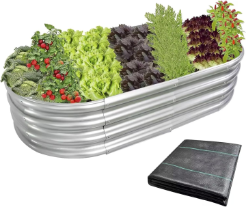 Galvanized Metal Raised Garden Bed for Vegetables