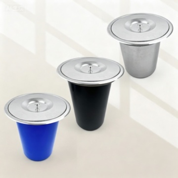 Custom Metal Waste Can for Countertop Installation