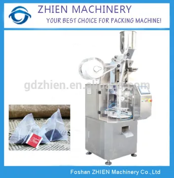 ZE-20 Automatic pyramidal chinese herbs bag with string and tag packaging machine