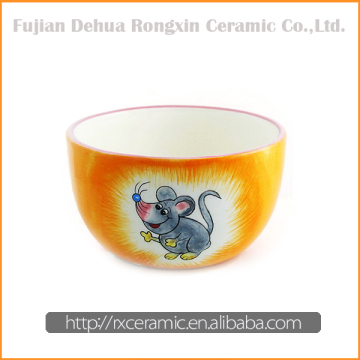 Wholesale china supplier tableware colorful ceramic bowl without handle