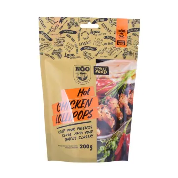 Plastic Clear Window Custom Resealable Doypack For Snack