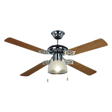 Decorative Ceiling Fan with 4 Blades and 1 Light