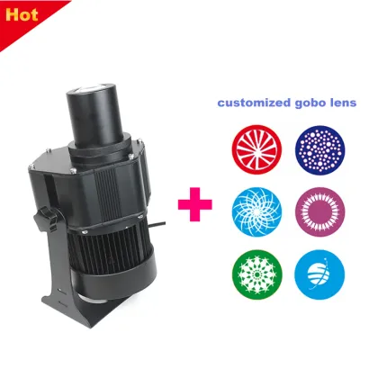 Rotary 100W LED Advertising Logo Gobo Projector Lights