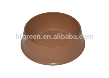 D17.2*H5.5CM,eco-friendly Pet bowl,Biodegradable Natrual Bamboo Fiber Pet Bowl