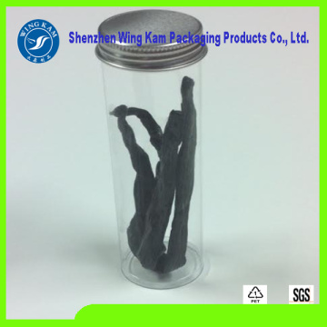 Clear Plastic Cylinder Container Packaging with 50mm Inner Diameter Caps