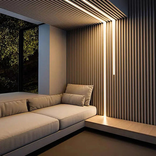 Τοίχος πάνελ LED ελαφρύ ακουστικό ξύλινο πλαίσιο
