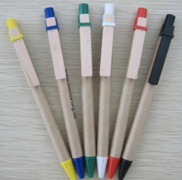 Custom Eco Friendly Recycled Paper Ball Pen with Logo
