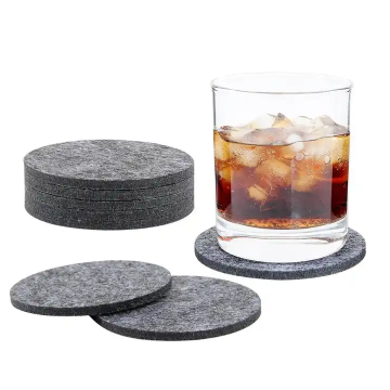 Felt coasters for hot drinks