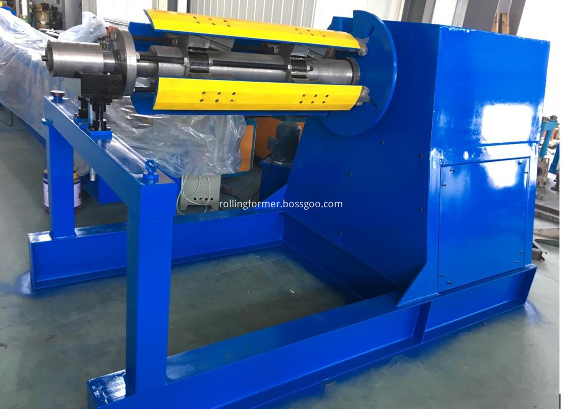 What is the speed of the roofing panel rollforming line  decoiler