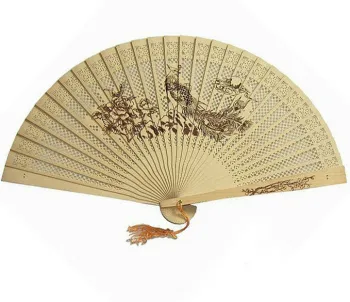 Chinese Hand-carved Wooden Scented Fans: Unique Wedding Party Gifts and Bridal Decorations