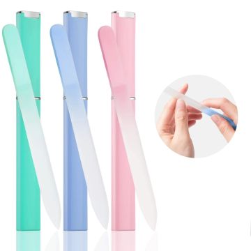 卸売プロフェッショナルクリスタルガラスネイルファイル - ガラス用のダブルサイドネイルファイル