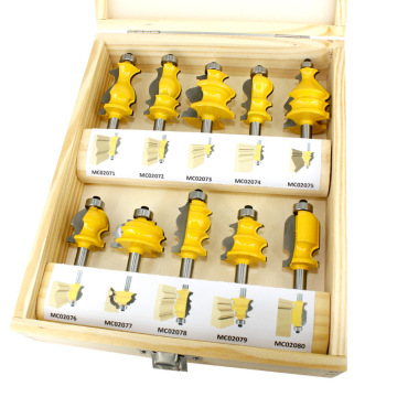 10Pcs Hinge Boring Drill Bit Set with Continuous Cutting Edge