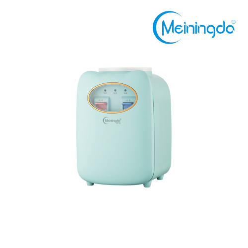 Macchina per bere blu a temperatura calda