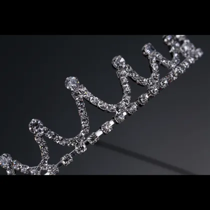 Wholesale Silver Crown Tiara Princess Headband