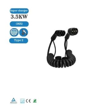 3.5KW 16A Type2 to Type2 Double Gun EV Charging Cable