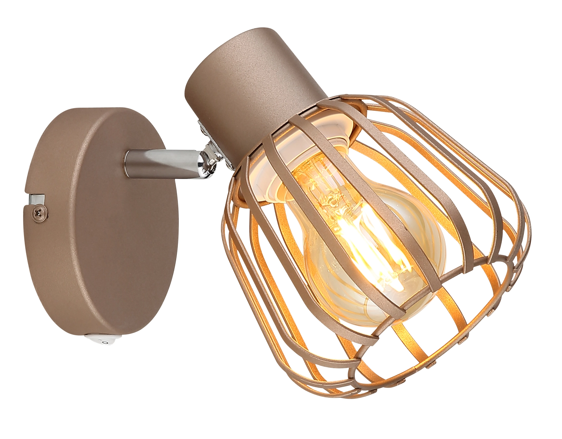 Chic Matt Coffee Wall Spot with Mesh (1)