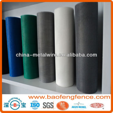 Fire Proof Pleated Invisiable Plastic Coated Window Fiberglass Insect Screen (Factory &Exporter)