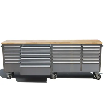 Stainless Steel Tool Cabinet on Wheels - 1996 Toolbox