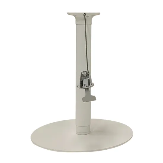 Round Base Black Gas Lifting Cast Aluminum Office Table Base