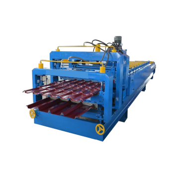 Automatische Doppeldeck-Metalldachwalzenformmaschine