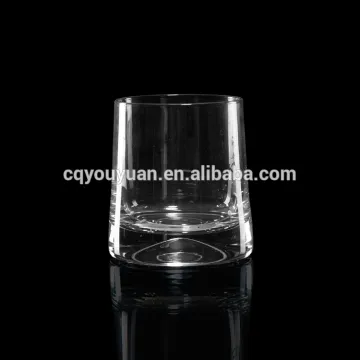 Custom handblown transparent hot whiskey glass 280ml