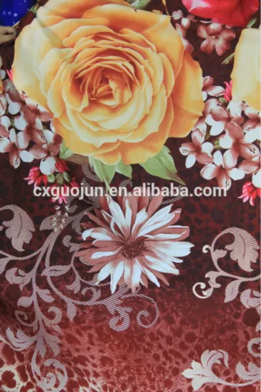 100% polyester fabric 3 d for home bedsheet export india