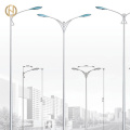 High Quality LED Street Light Poles With Double Arm Pole