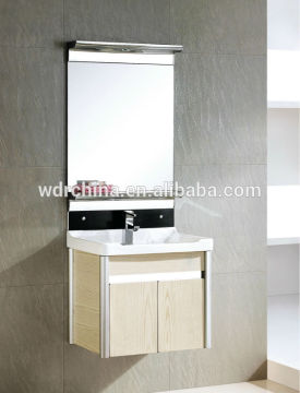 Mirror hotel light panel washing basin cabinet made in China modern bathroom vanity