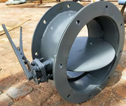 exhaust gas and smoke Louver Ventilation Butterfly Valve