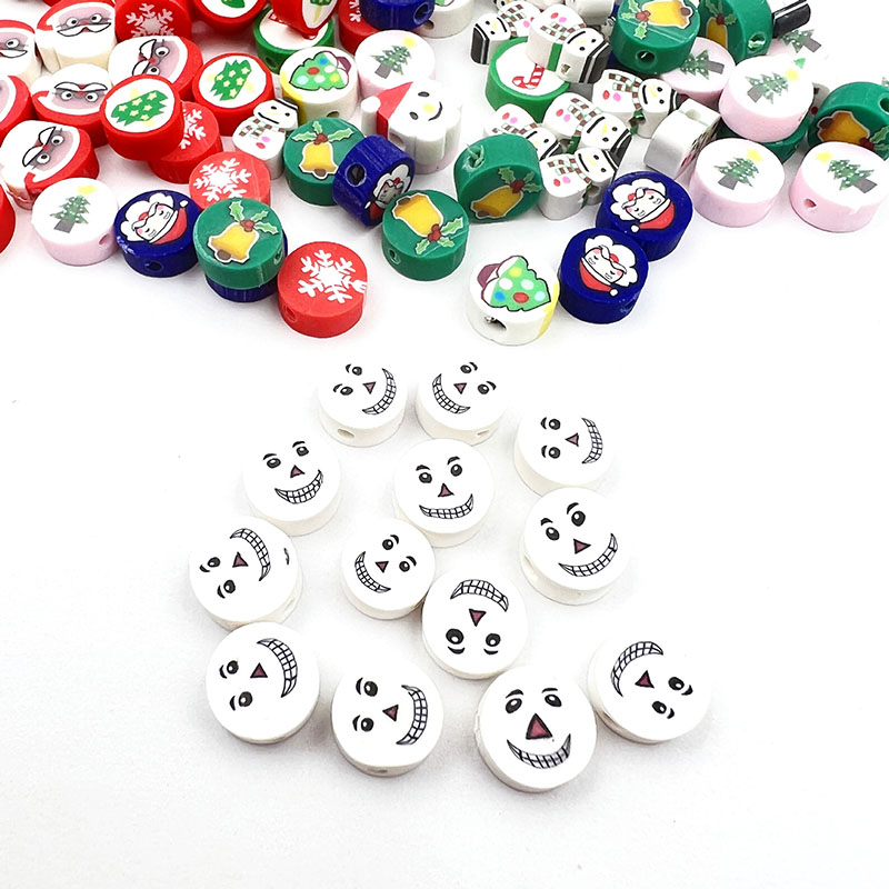 Christmas Clay Beads 6