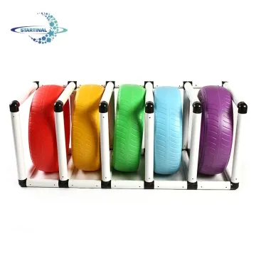 Kindergarten Outdoor Play Equipment: Durable Tire Toys and 3D Display Racks