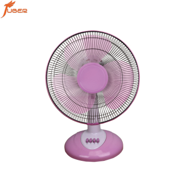 High Quality Pink and Black 3-Speed Oscillating 16 Inch Table Fan
