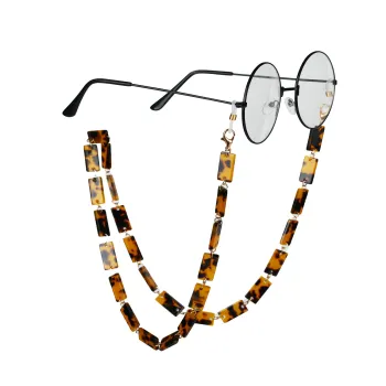 High Quality Tortoise Mask Glasses Holder Lanyard: A Minimalist Leopard Acrylic Sunglasses Chain for Women
