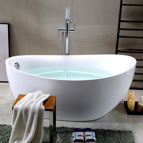 1700mm luxury modern corner freestanding acrylic thin edge white small oval bathtub