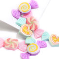 Καυτές πωλήσεις Kawaii Heart Candy Resin Cabochon Flat Back Beads For Handmade Craft Decor Beads Charms Room Ornaments Spacer