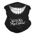 Alice in Wonderland We're all mad here Motorcycle Cycling Neck Scarf Masks Bandana Headband Cosplay Balaclava