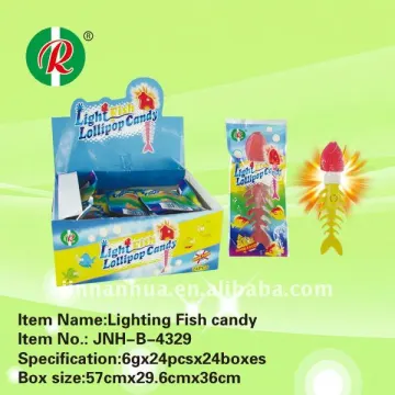 Lighting fish candy