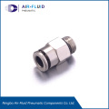 Air-Fluid Lubrication Tubing Fitting Lurus Pria