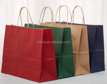 Custom Brown Kraft Paper Bag with Twisted Handle