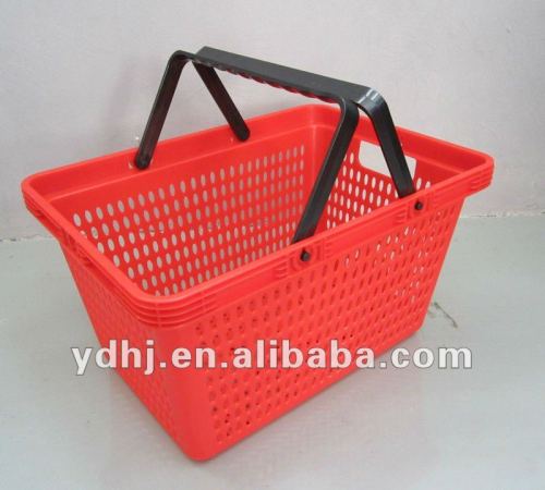 shopping basket/supermarket plastic basket/hand shopping basket